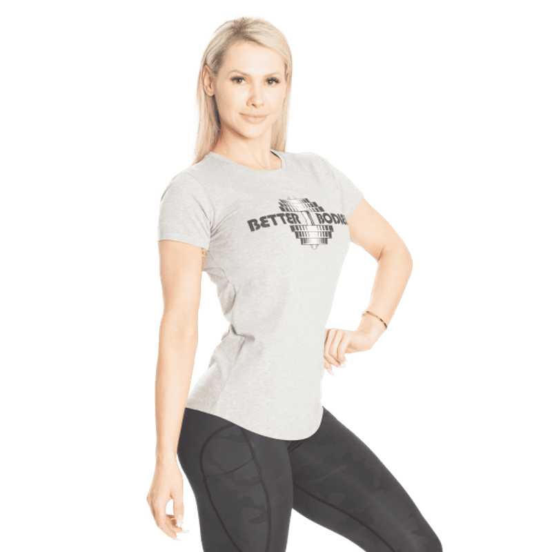 Better Bodies Regular Tee, lys grå t-skjorte 