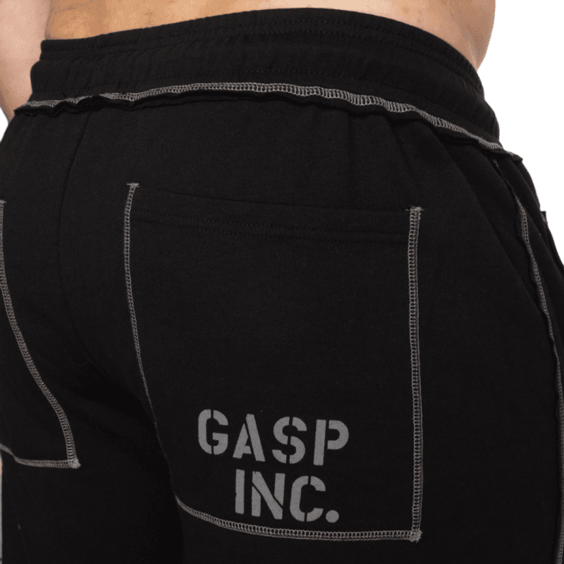 GASP Division Sweatpant, svart treningsbukse