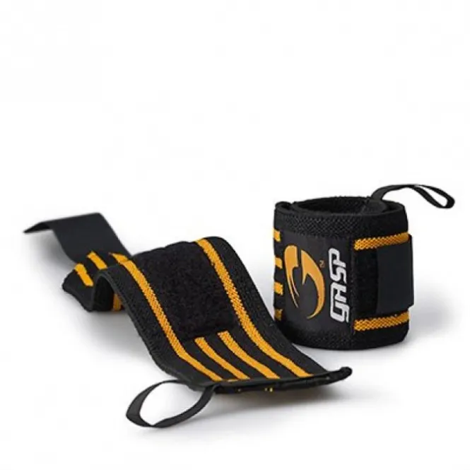 Hovedbilde GASP Hardcore Wrist Wraps, svart/gul ...