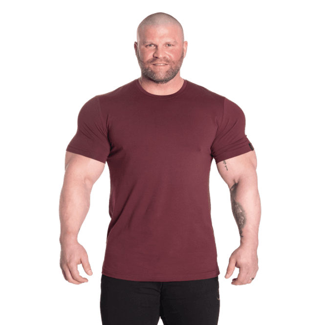 Hovedbilde Gasp Classic Tapered Tee, mørk rød t-skjorte 
