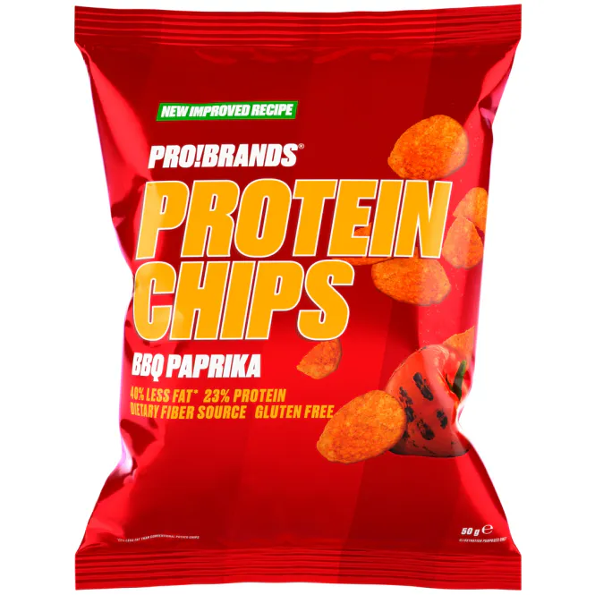Hovedbilde Protein Chips 50 g, BBQ Paprika