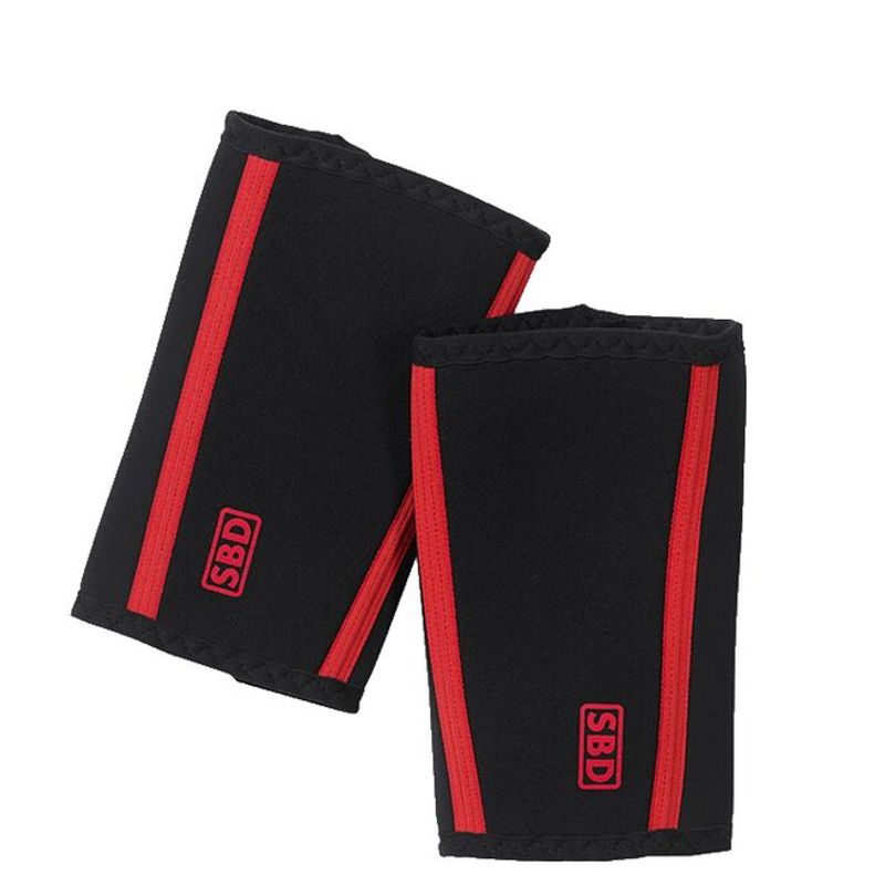 SBD Elbow Sleeves, støtte til albue, svart/rød 