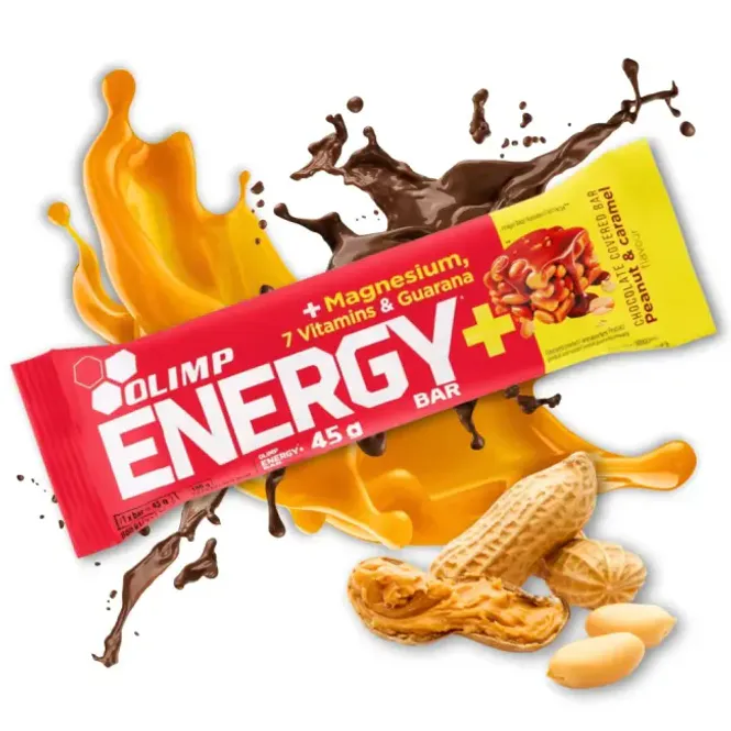 Hovedbilde Olimp Energy+ Bar, 1stk 45g, Peanut & Caramel