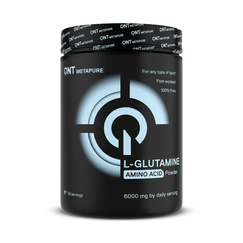 QNT L-Glutamin Amino Acid 6000mg, 350 g aminosyre