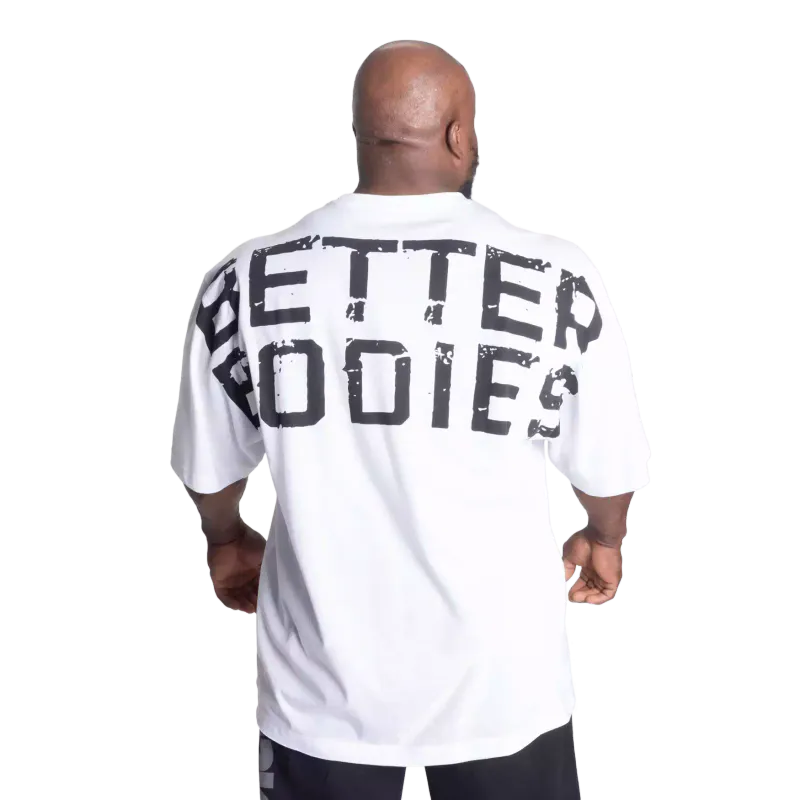 Better Bodies Skull Union Iron Tee, hvit t-skjorte