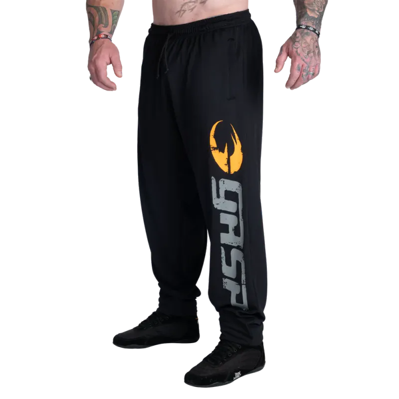 Gasp Old School Baggy Mesh Pant, svart treningsbukse