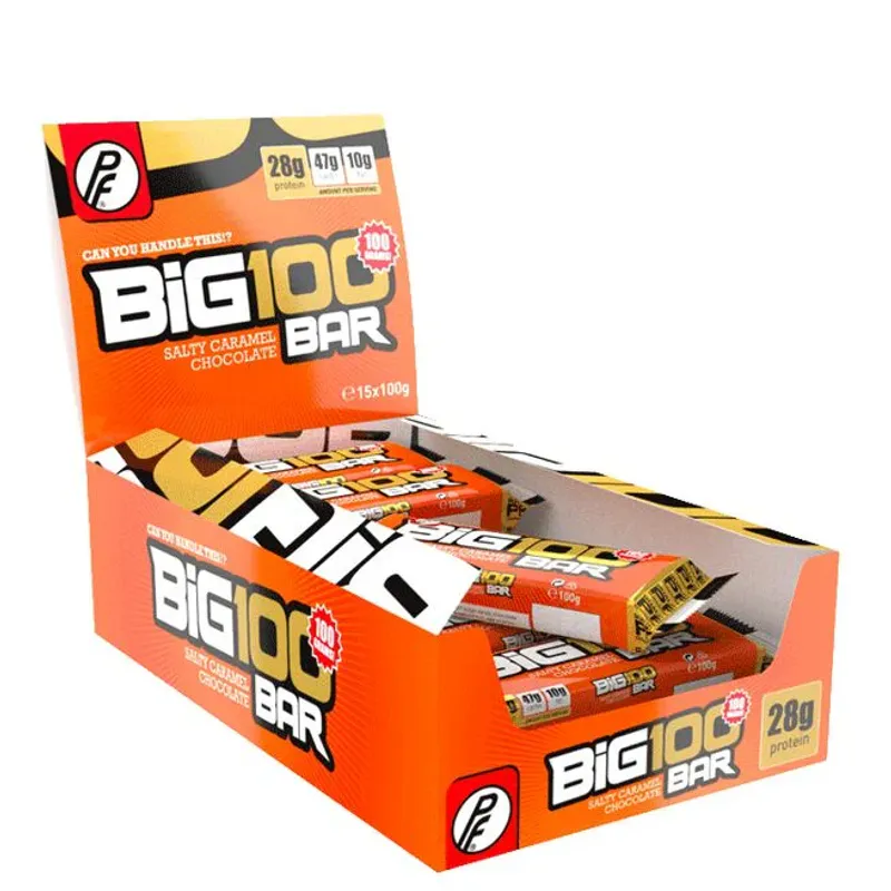 1 pk Big 100 Proteinbar 15 x 100 g Salt Karamell Sjokolade