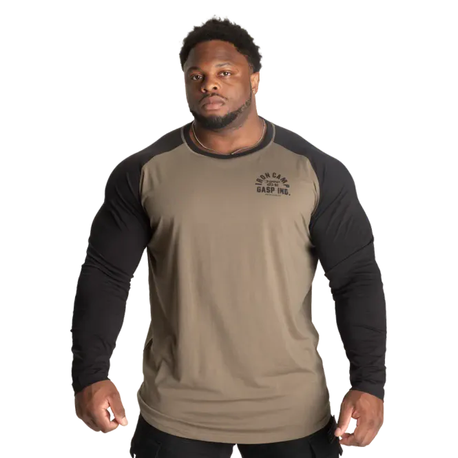 Hovedbilde Gasp Iron Camp Raglan LS, grønn/svart genser