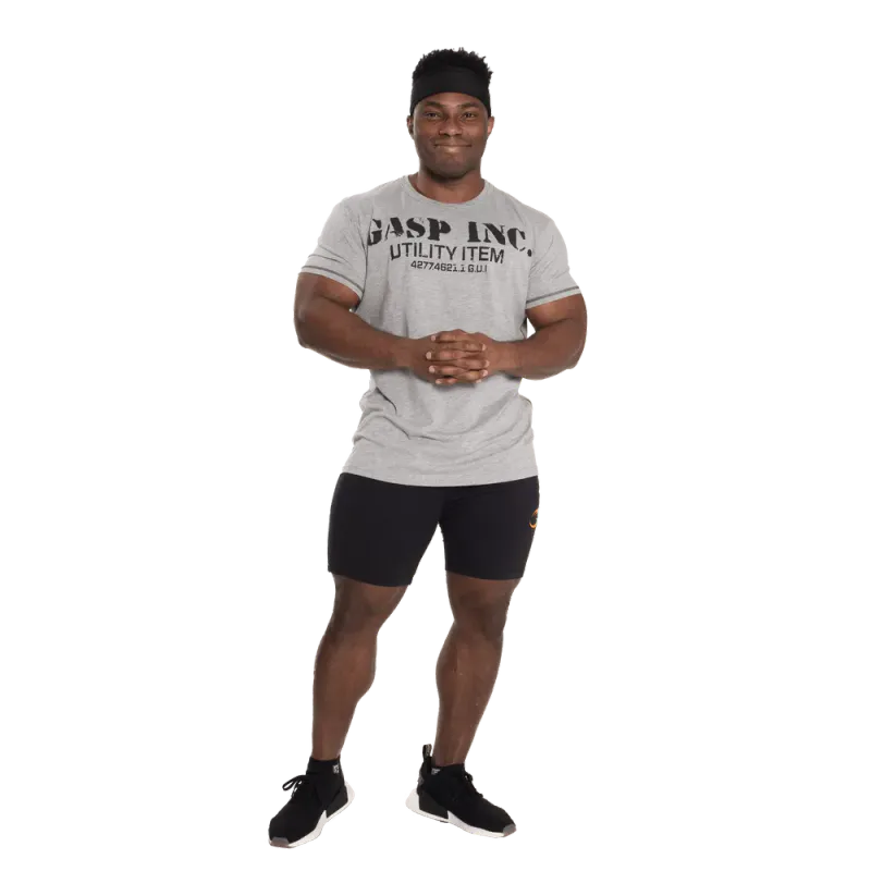 GASP Basic Utility Tee, grå t-skjorte