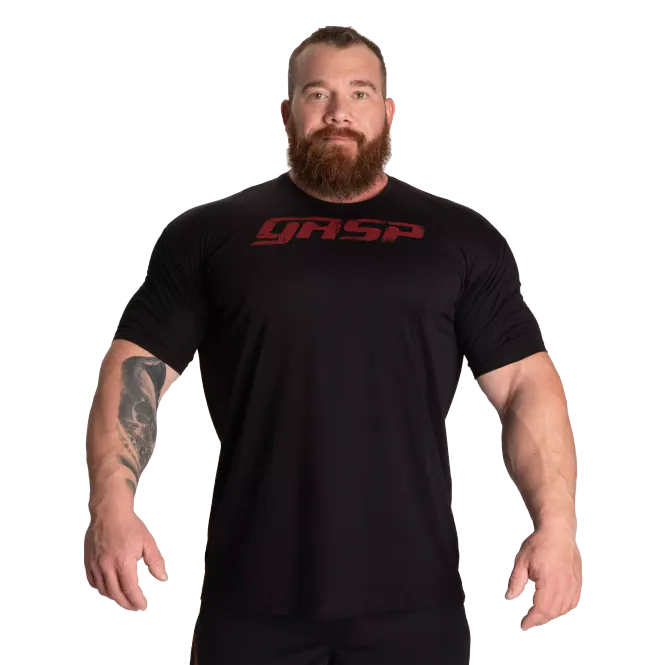 Hovedbilde Gasp Legacy Gym Tee, svart/rød t-skjorte