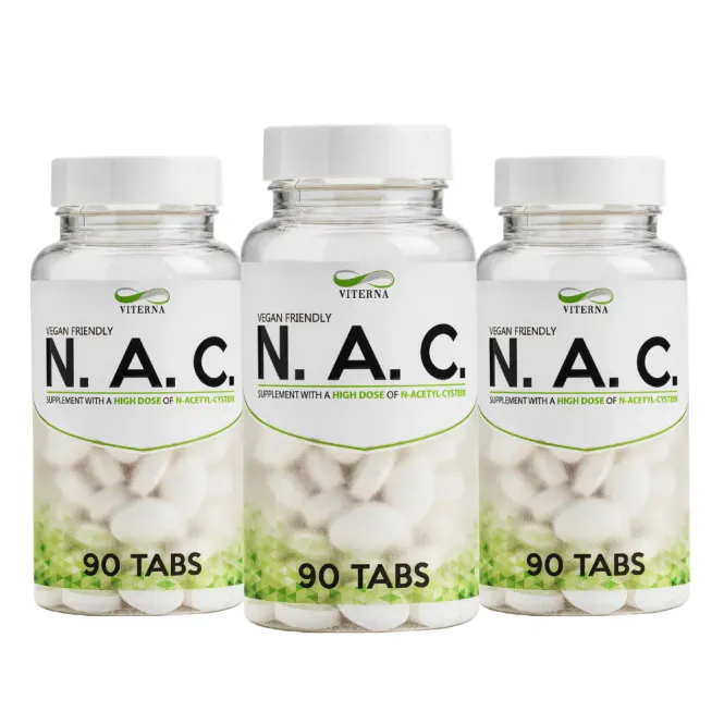 Hovedbilde 3 x NAC N-Acetyl Cystein 600 mg | 3x90 tabletter 