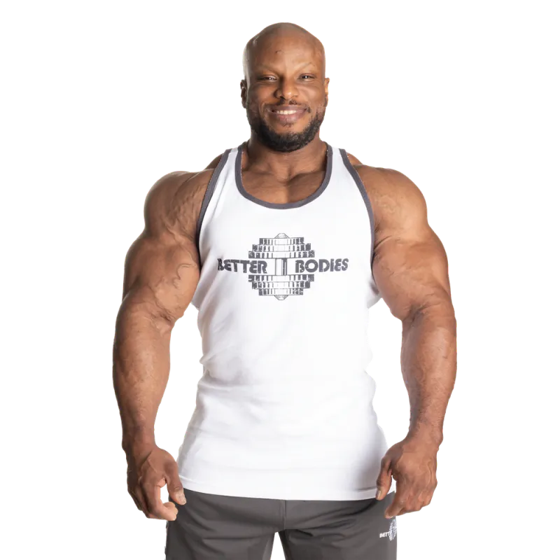 Better Bodies Dumbbell T-back, hvit singlet