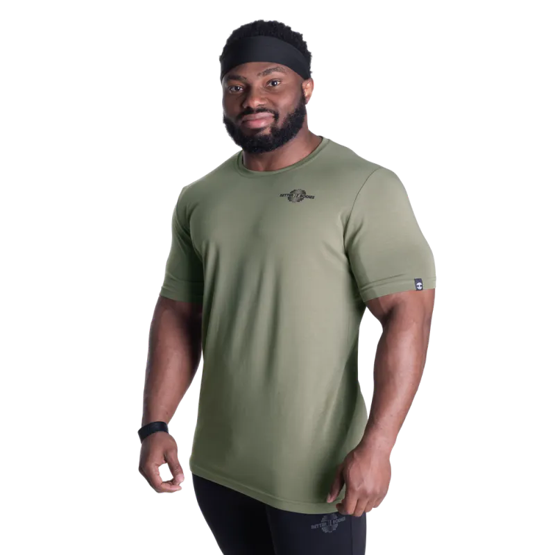 Better Bodies Essential Tapered Tee, grønn t-skjorte