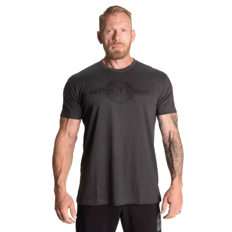 Better Bodies Recruit T-Shirt, mørk grå t-skjorte