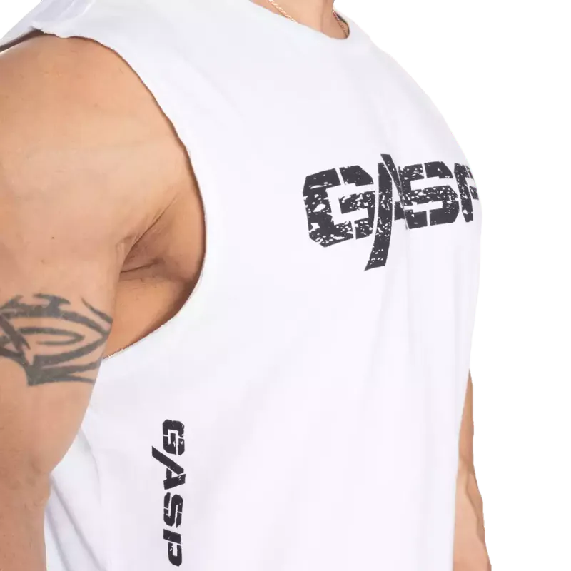 Gasp Vintage Tank, hvit singlet fra GASP | Lynrask levering