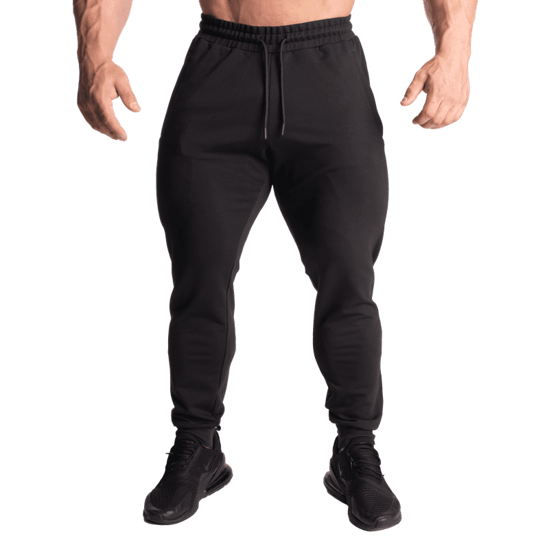 Better Bodies Essential Sweatpants, svart treningsbukse 