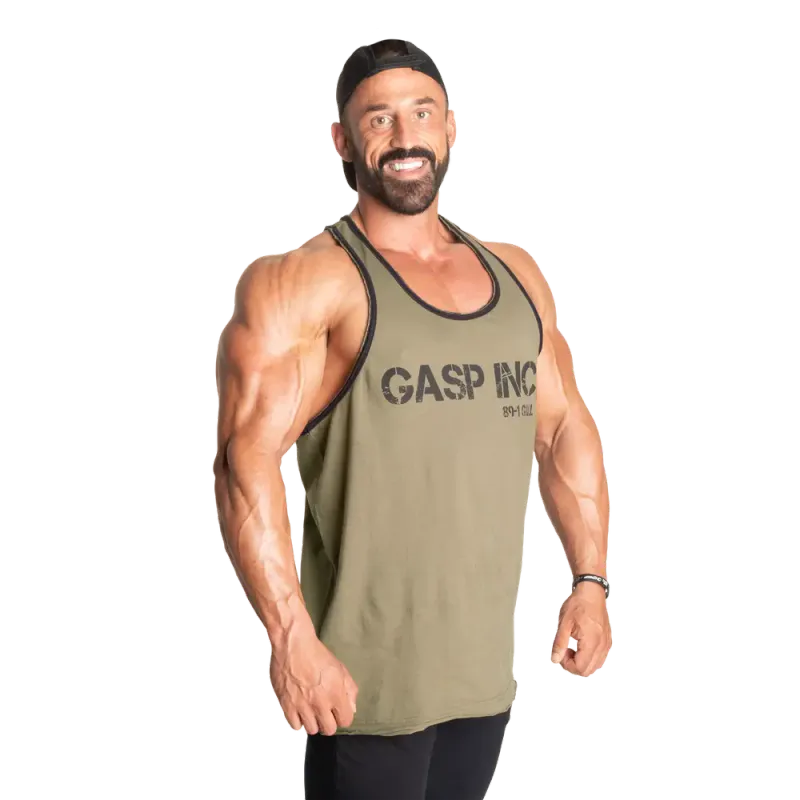 Gasp Division Jersey Tank, grønn singlet