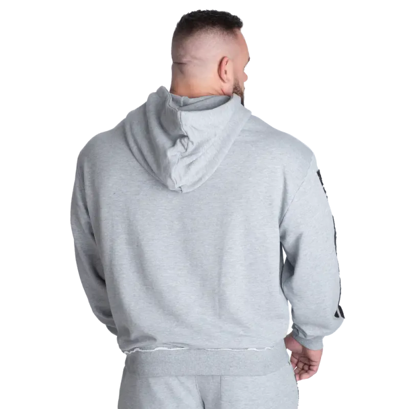 Gasp Distressed Hood V2, grå hettegenser