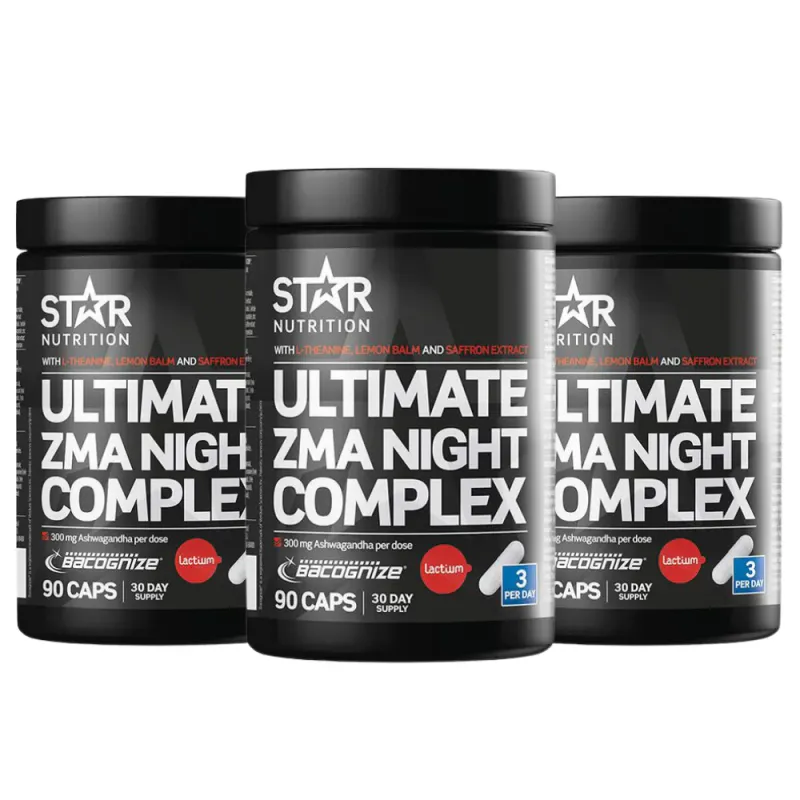 3 x Ultimate ZMA Night Complex, 90 kapsler