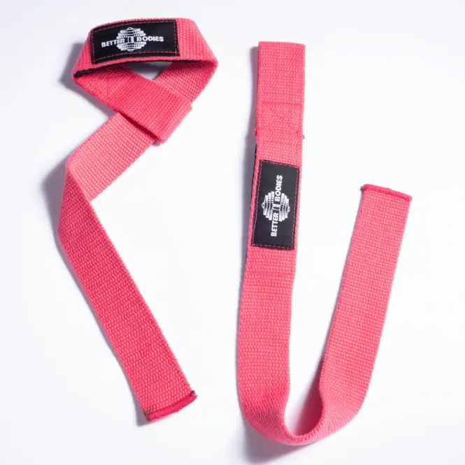 Hovedbilde Better Bodies Lifting Straps, drareimer rosa/hvit