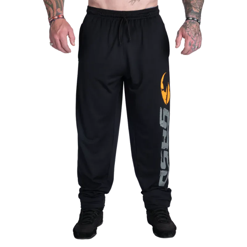 Gasp Old School Baggy Mesh Pant, svart treningsbukse