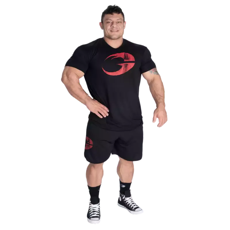 Gasp Inc Mesh Shorts, svart/rød shorts