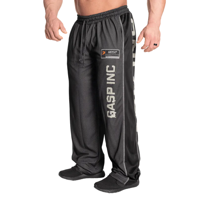 GASP No1 Mesh Pant, svart treningsbukse