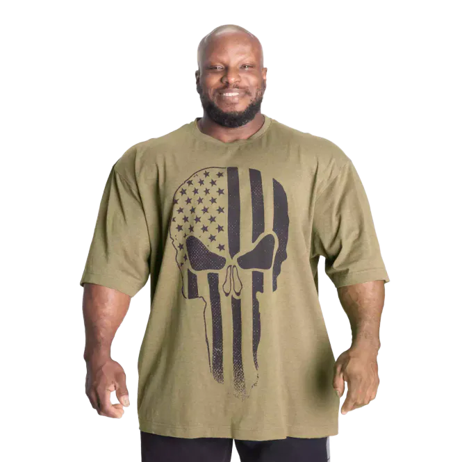 Hovedbilde Better Bodies Skull Union Iron Tee, grønn ...