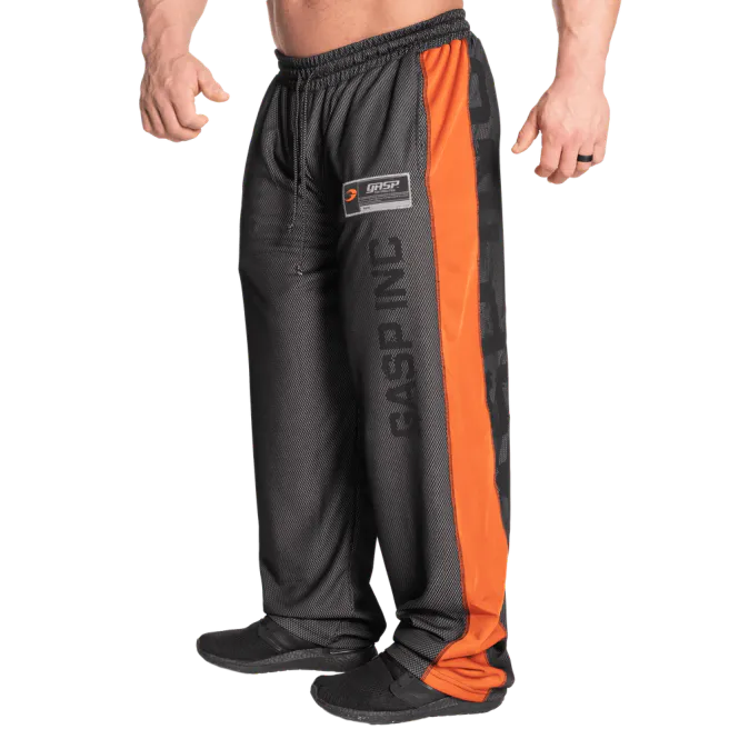 Hovedbilde Gasp No1 Mesh Pant, svart/oransje treningsbukse
