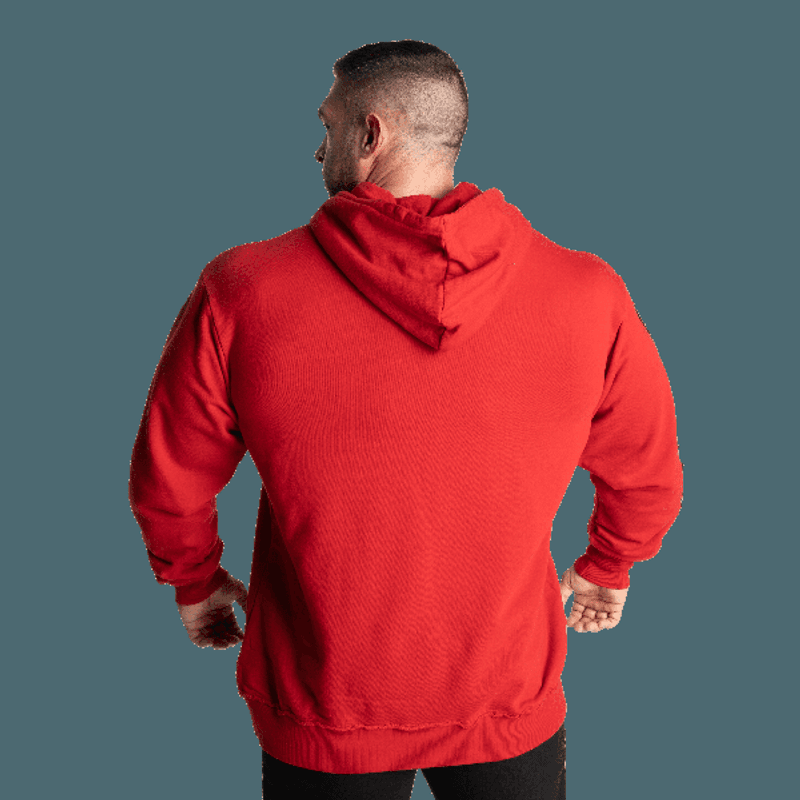 GASP Distressed Hood, rød hettegenser