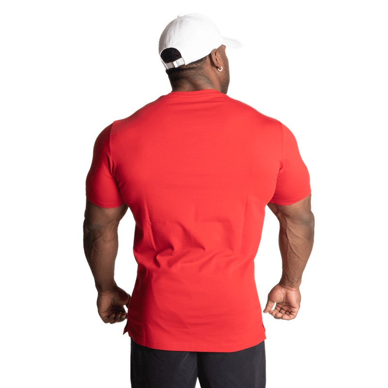 Better Bodies Basic Tapered Tee, rød t-skjorte