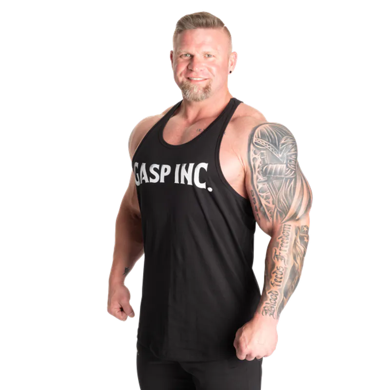 Gasp Essential T-Back, svart/hvit