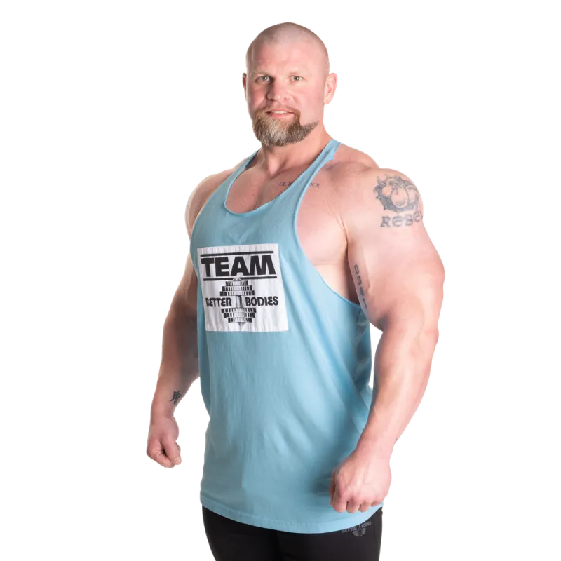 Better Bodies Old School Stringer, lys blå singlet 