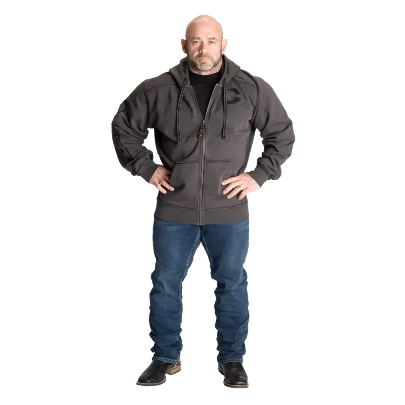 Gasp Pro Gym Hood, acid grå hettejakke