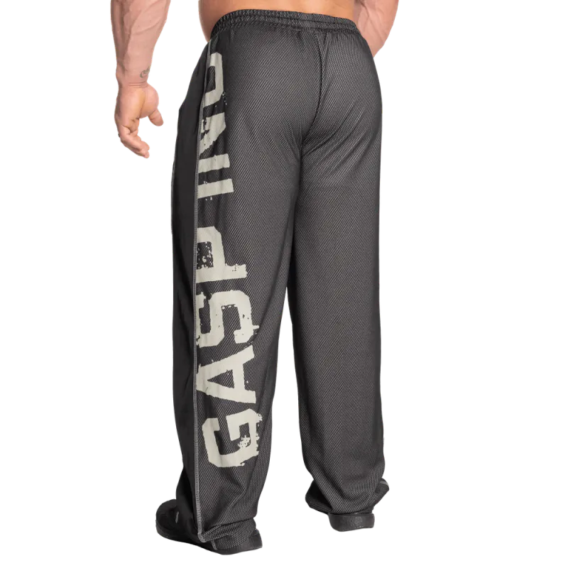 GASP No1 Mesh Pant, svart treningsbukse