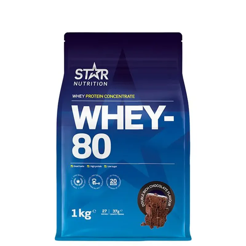 Star Nutrition Whey-80, 1 kg proteinpulver