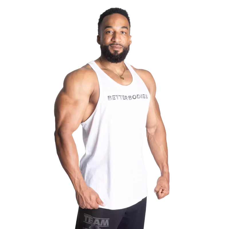 Better Bodies Logo Essential T-back, hvit singlet