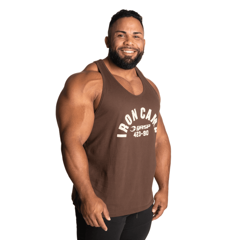Gasp Throwback Tank, timber singlet