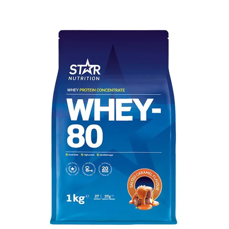 Star Nutrition Whey-80, 1 kg proteinpulver