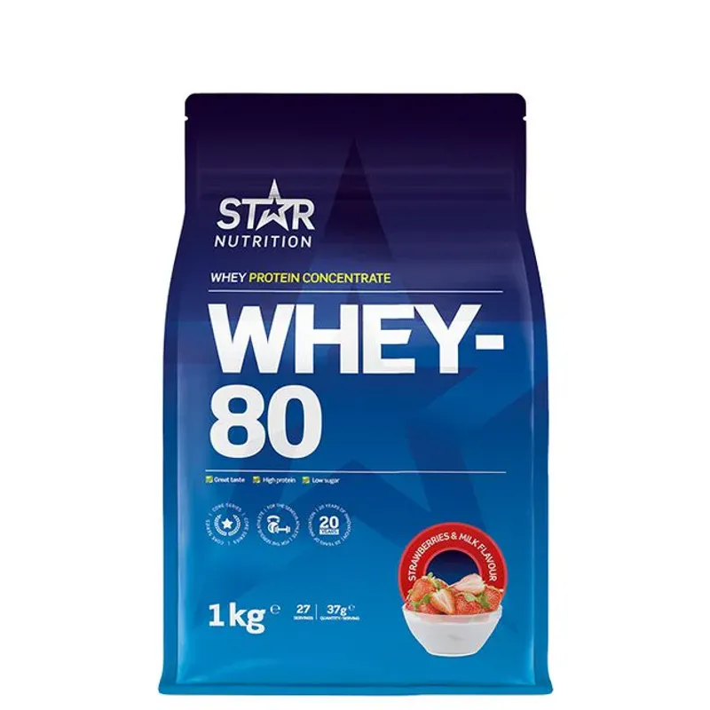 Star Nutrition Whey-80, 1 kg proteinpulver