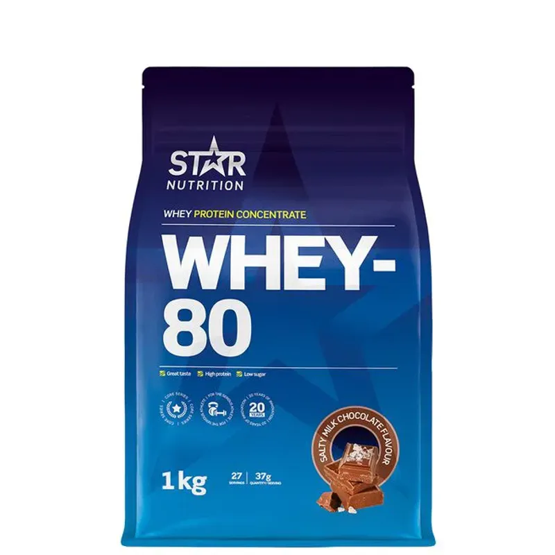 Star Nutrition Whey-80, 1 kg proteinpulver