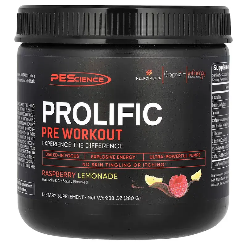 PEScience Prolific Pre Workout 280g, PWO