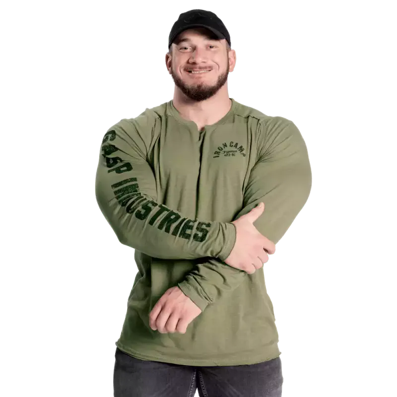 GASP Throwback LS Tee, grønn genser