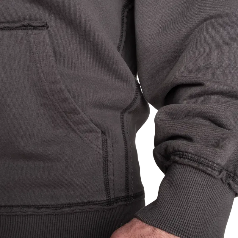 Gasp Pro Gym Hood, acid grå hettejakke