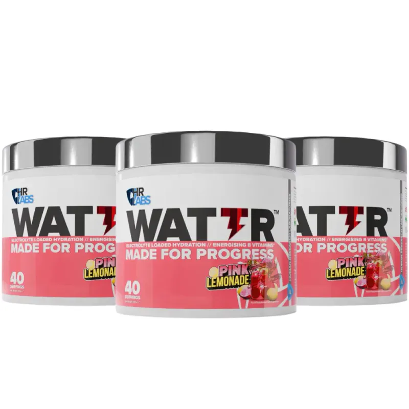 3 x HR Labs WATTR 320g, elektrolytter